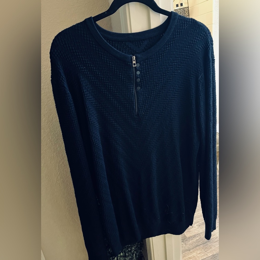 SHIEN XL MENS SWEATER DARK BLUE
